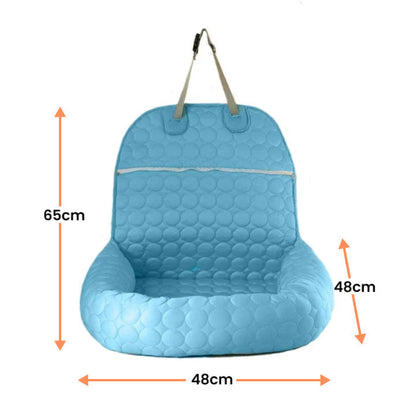 Koelend Autobed - PawsChill - IJszijden Hoes - Zomercomfort