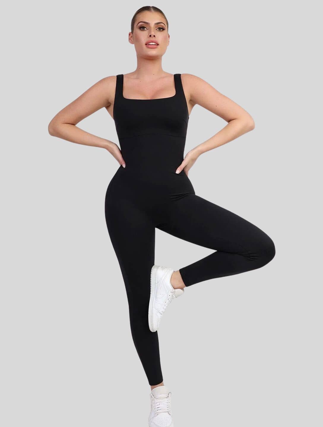 Eén Piece Tank Top Jumpsuit - ShapeFit - Strakke Vormgeving - Comfort voor de Hele Dag