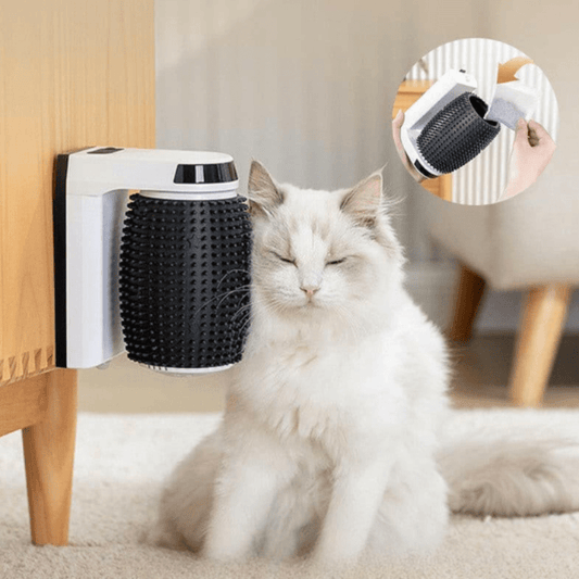 Kat Borstel - FurEase - Zelfreinigend - Roterende Massage