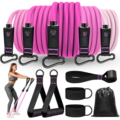 Weerstandsband Set - PowerFlex - Hoge Weerstand - Full Body Workout