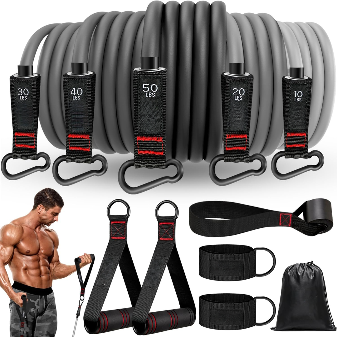 Weerstandsband Set - PowerFlex - Hoge Weerstand - Full Body Workout