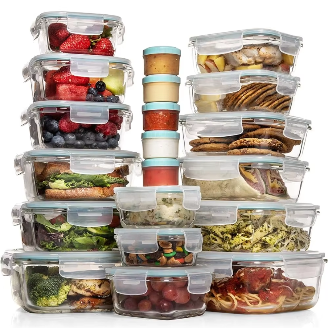 Luchtdichte Opbergpotten - StoreMax - Duurzame Sluitingen - Stapelbaar Ontwerp