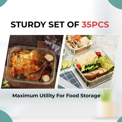 Luchtdichte Opbergpotten - StoreMax - Duurzame Sluitingen - Stapelbaar Ontwerp