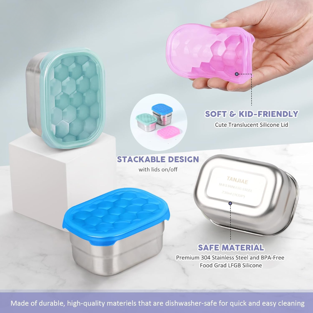 Roestvrijstalen Snackcontainers - SnackMate - Lekvrij - Milieuvriendelijk