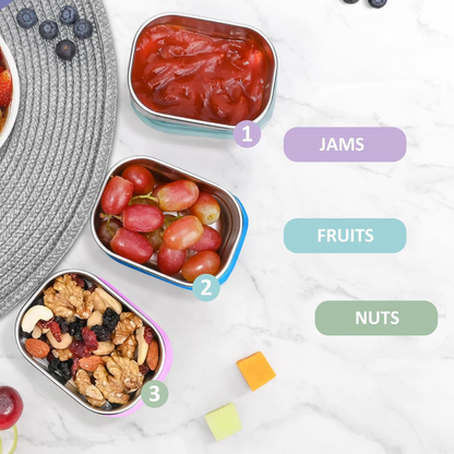 Roestvrijstalen Snackcontainers - SnackMate - Lekvrij - Milieuvriendelijk