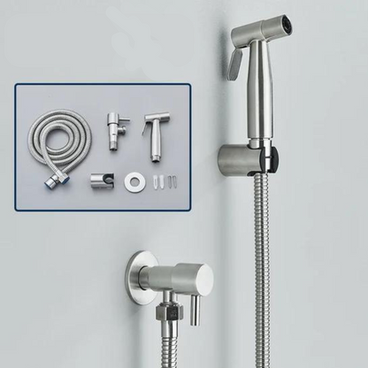 Toilet Bidet Spray - CleanFlow - Geborsteld Goud - Roestvrij Staal