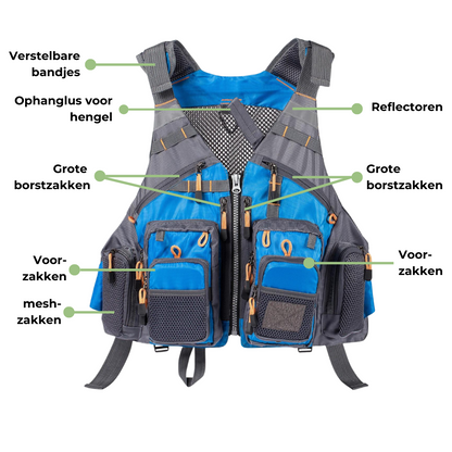 Visvest - CatchPro - Duurzaam Ontwerp - Verstelbare Pasvorm