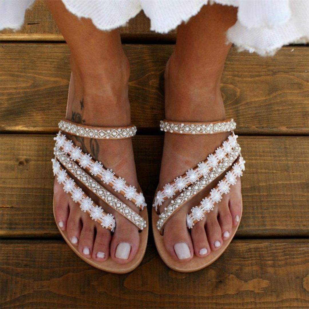 Sandalen - BohoStyle - Beaded Design - Comfortabele Zool