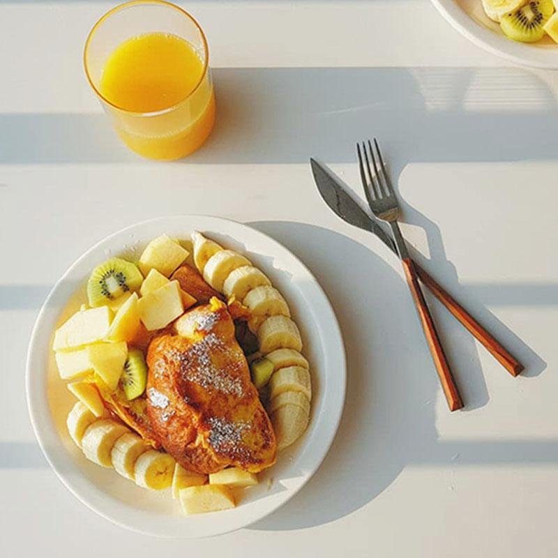 Bestekset - DineCraft - Roestvrij Staal - Houten Handvat