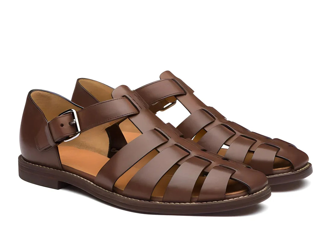 Heren Sandalen - SoleCraft - Lederen Comfort - Outdoor Mode