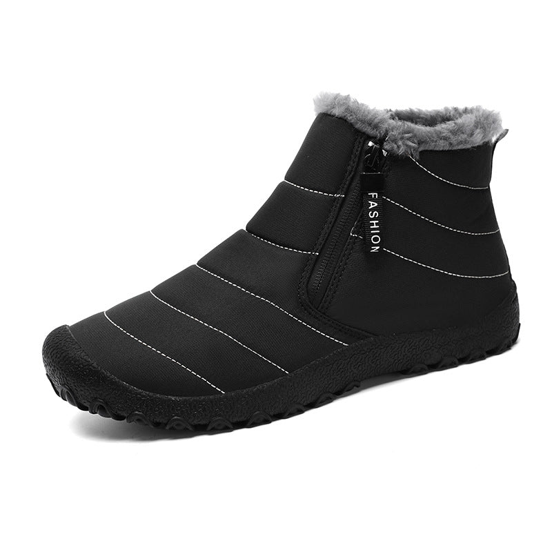 Fleece-Gevoerde Barefoot Schoenen - ZipTherm - Waterdichte Warmte - Winter Comfort