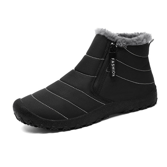 Fleece-Gevoerde Barefoot Schoenen - ZipTherm - Waterdichte Warmte - Winter Comfort