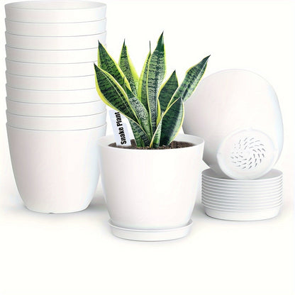 Bloempot Set - GreenBloom - Klassiek Design - Binnen/Buiten Gebruik