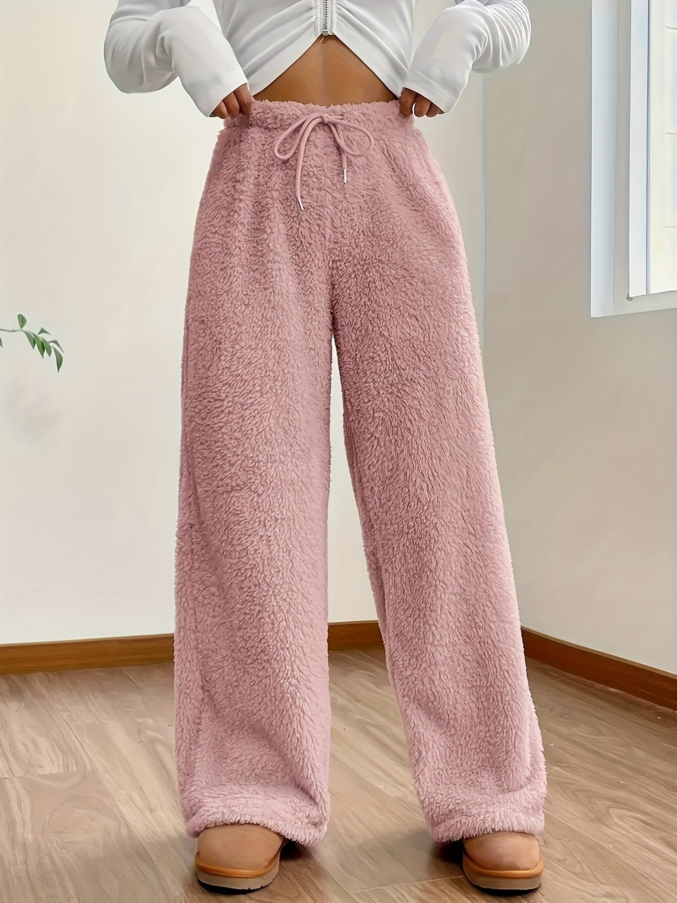 Dames Joggingbroek Lounge - Sherlina - Teddy Fleece Comfort - Warme Winterbroek