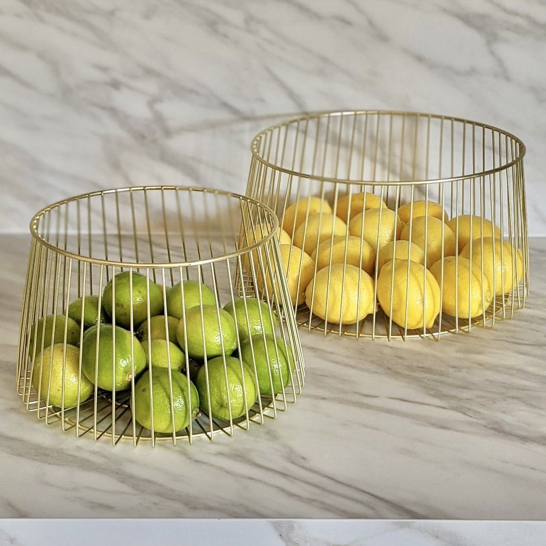 Draadmand - AuraGold - Gouden Design - Elegante Opslag