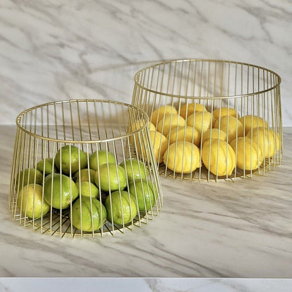 Draadmand - AuraGold - Gouden Design - Elegante Opslag