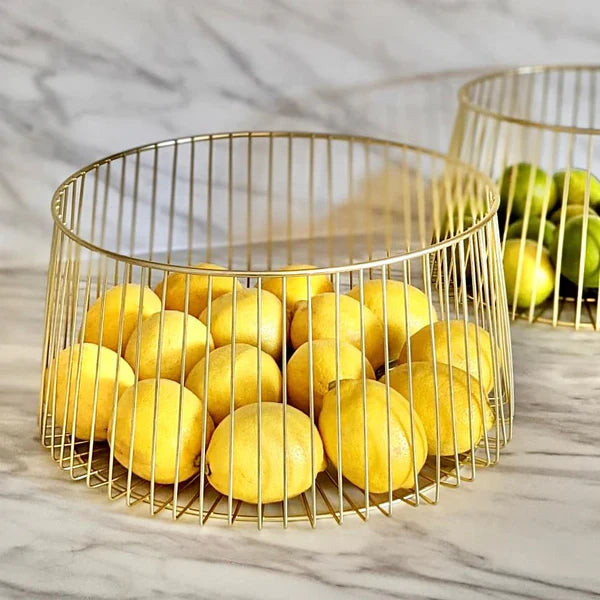 Draadmand - AuraGold - Gouden Design - Elegante Opslag