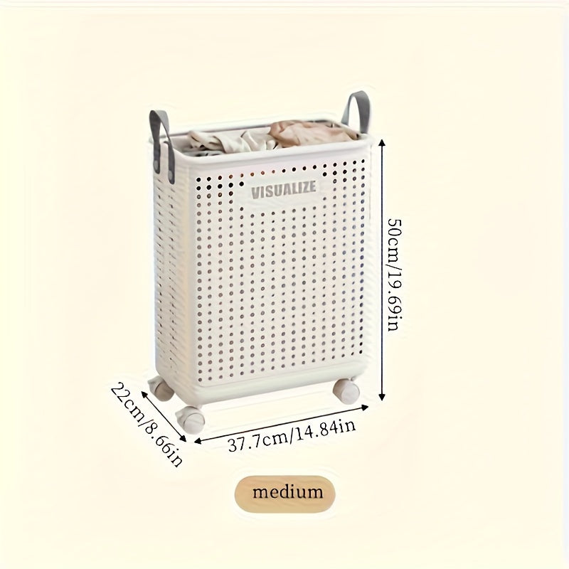 Vouwbare Wasmand - FlexiStore - Gemakkelijk Transport - Duurzame Wielen