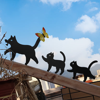 Buiten Kat Beelden - Pawsome - IJzeren Silhouet - Tuindecoratie