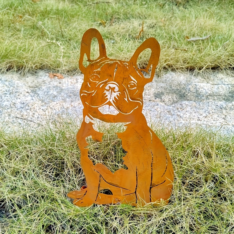 Tuinsteker - RustiPet - Franse Bulldog - Weerbestendige Decoratie