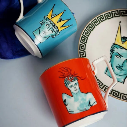 Griekse Borden & Bekers - MythosCraft - Antiek Design - Elegante Decor