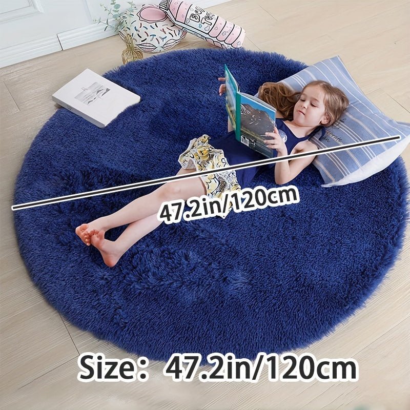 Ronde Pluche Vloerkleed - FluffiLux - Ultrafijn Zacht - Vervaagbestendig