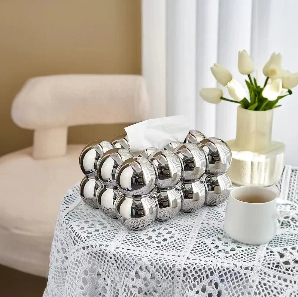 Tissue Box - LuxeBubble - Keramisch Design - Elegante Opslag