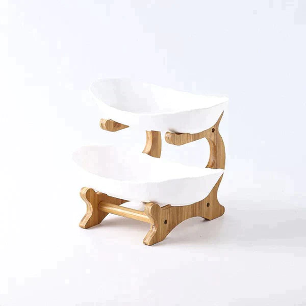 Fruitstand - LuxiBowl - Stijlvol Design - Drie-Laagse Display