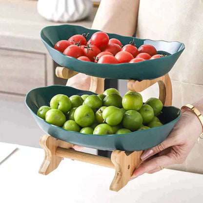 Fruitstand - LuxiBowl - Stijlvol Design - Drie-Laagse Display