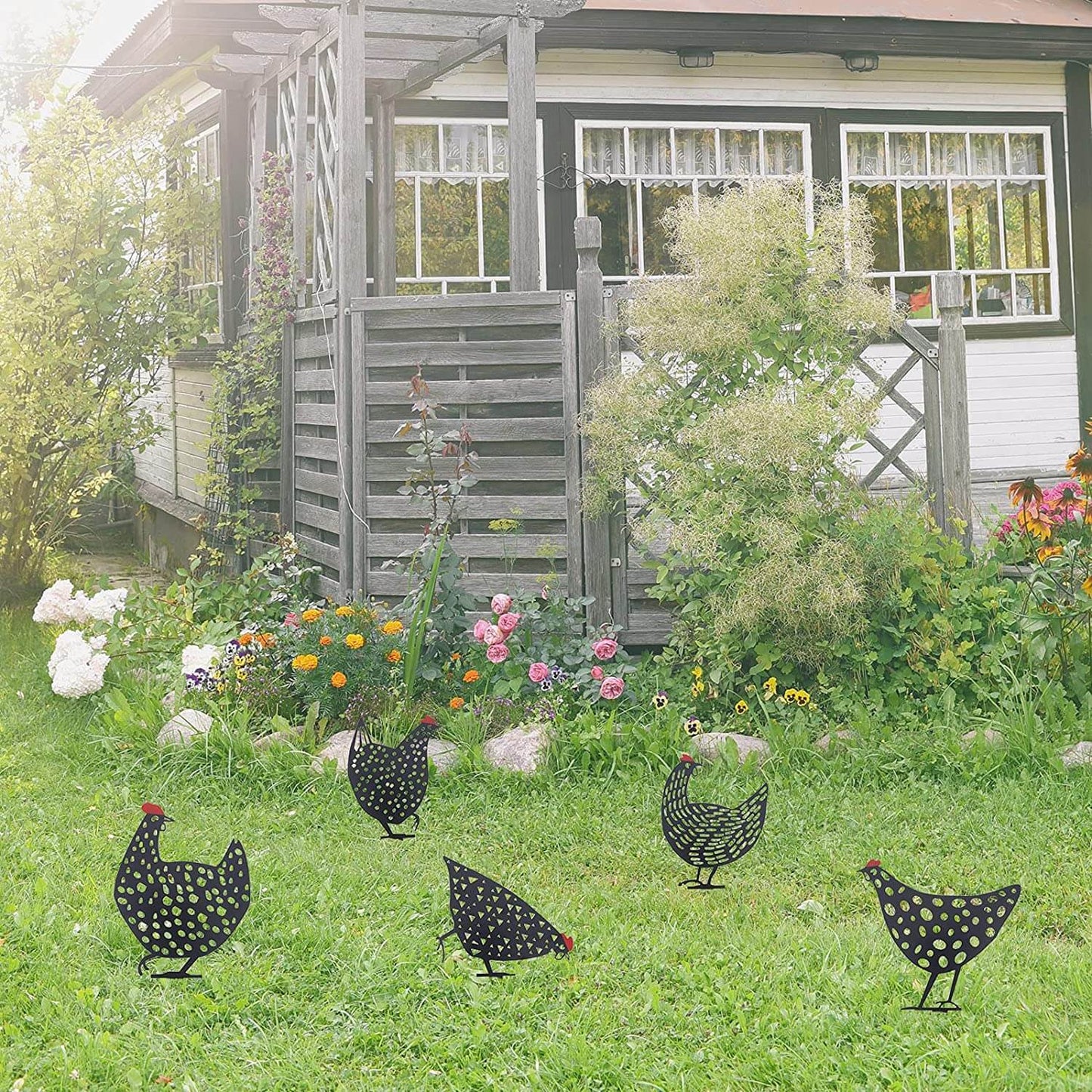 Tuinbeeld - RoosterMax - Nepkip - Tuindecoratie