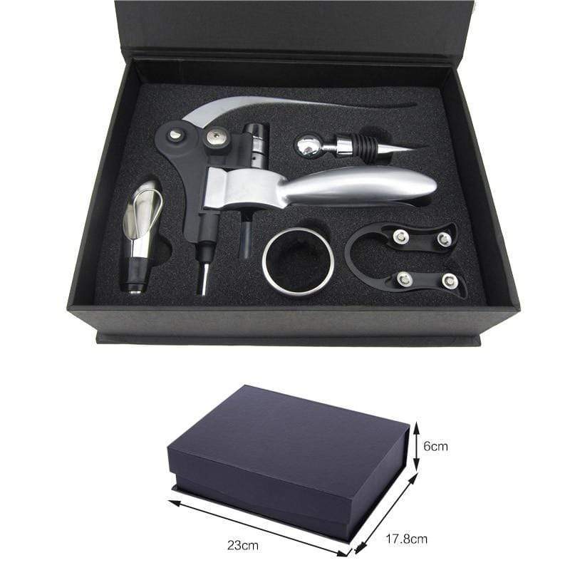 Wijnflesopener Set - CorkMaster - Druppelring - Ober Kurkentrekker