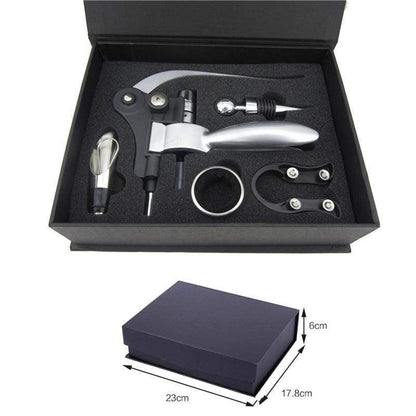 Wijnflesopener Set - CorkMaster - Druppelring - Ober Kurkentrekker