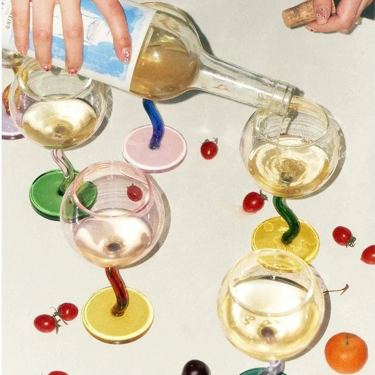 Glazen Tumbler - ArtGlass - Gedraaide Steel - Handgemaakt Design