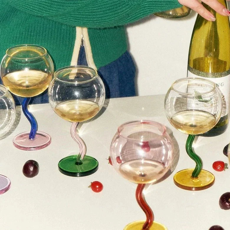 Glazen Tumbler - ArtGlass - Gedraaide Steel - Handgemaakt Design