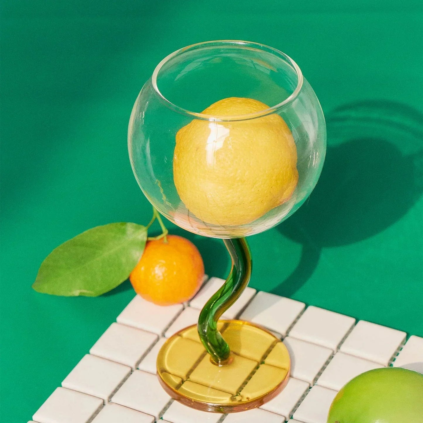 Glazen Tumbler - ArtGlass - Gedraaide Steel - Handgemaakt Design