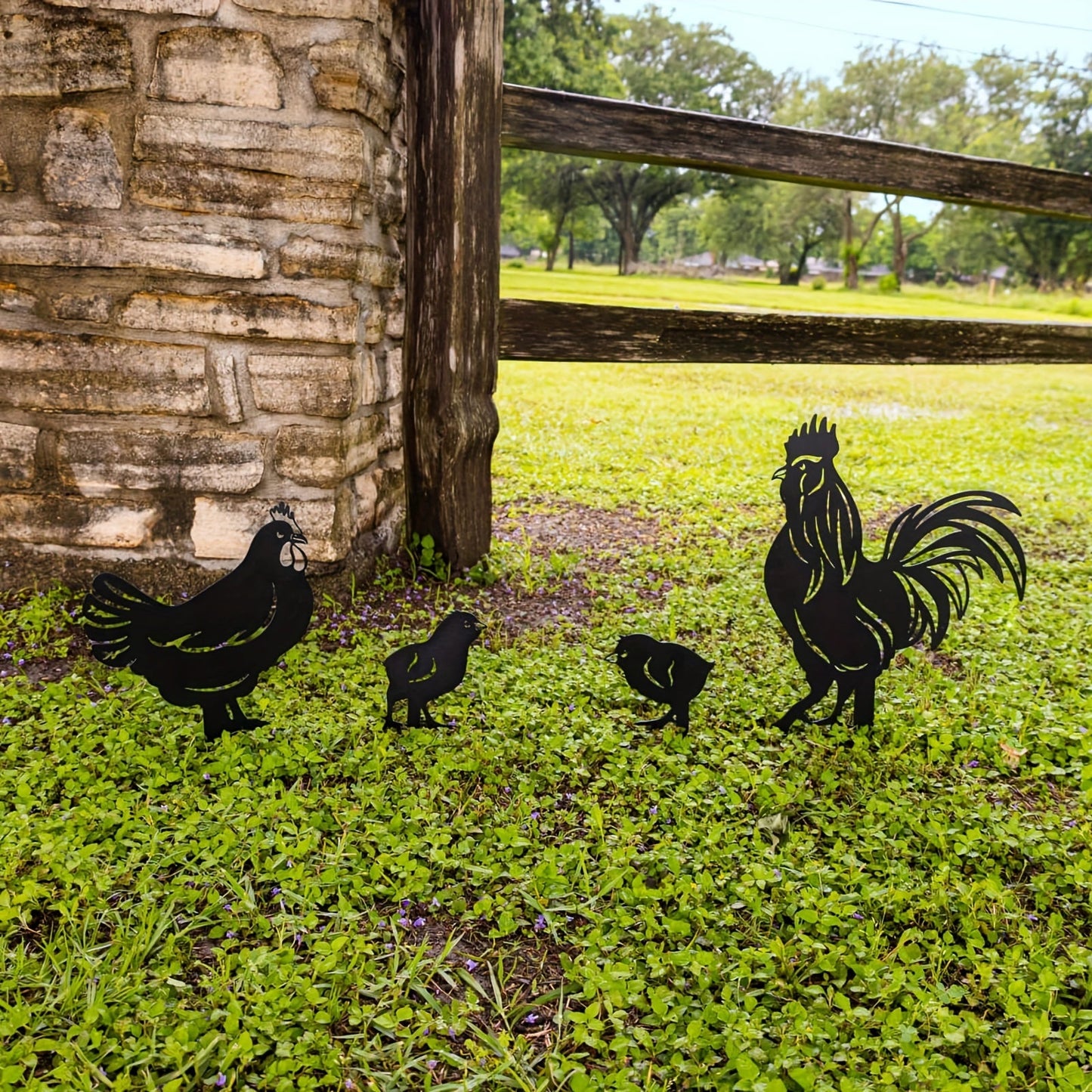 Tuin Decor - PoultryArt - Haan Silhouet - Tuinstatues