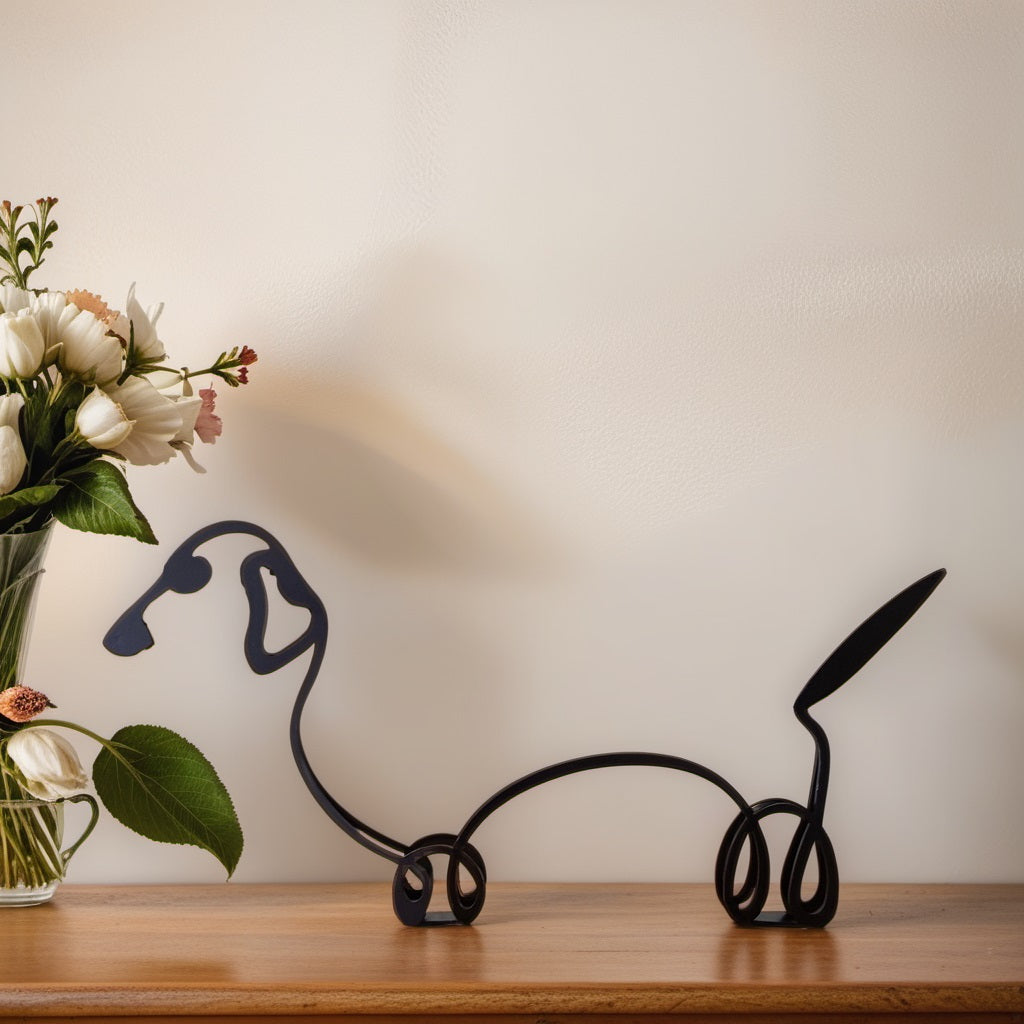 Hondensculptuur - Artistry - Abstract Design - Unieke Woondecoratie