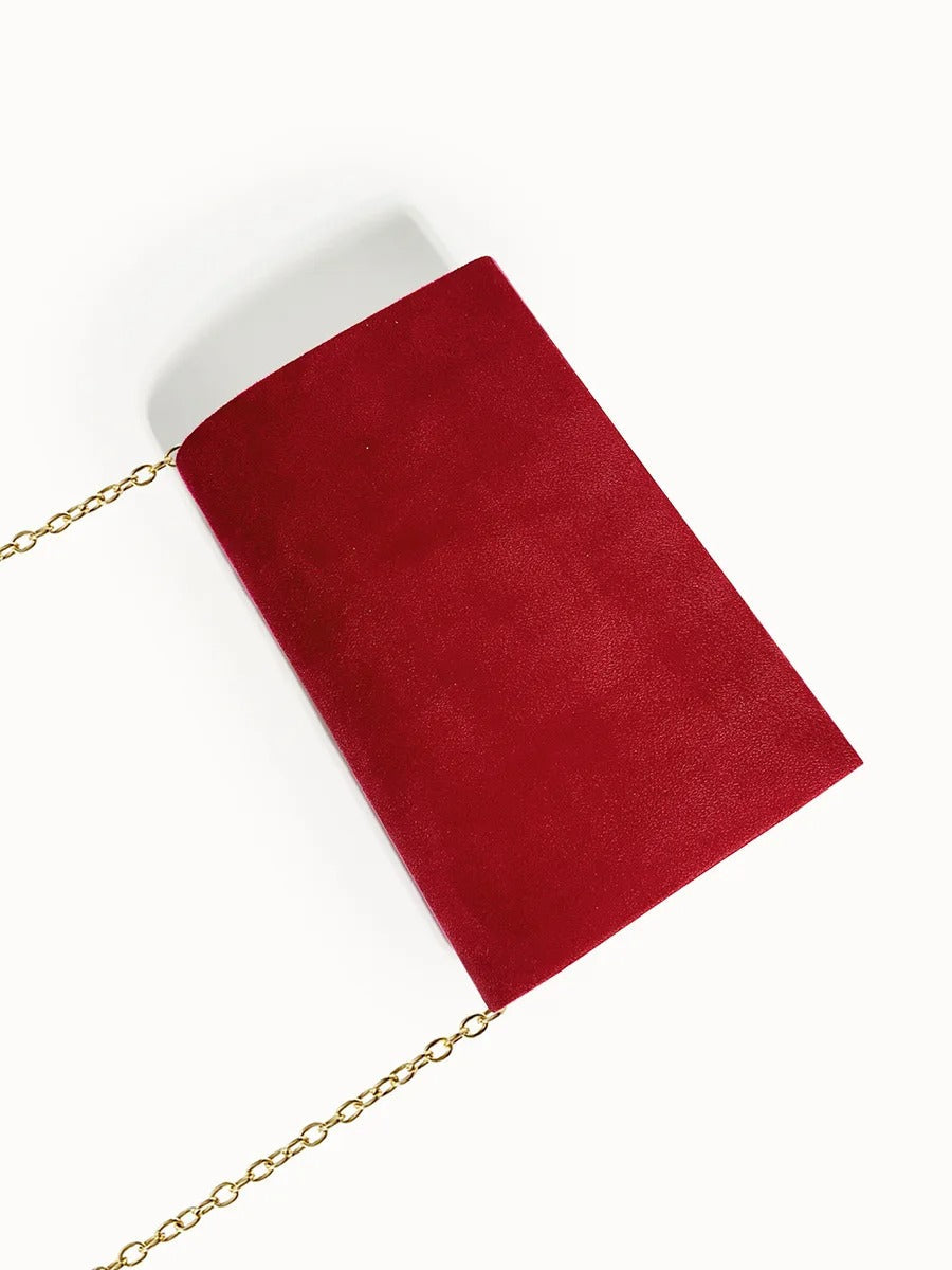 Clutch Tas - VelvetEase - Suède Stijl - Elegante Envelop