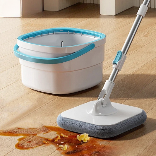 Spinmop Set - SpinClean - Handsfree Uitwringen - Efficiënt Schoonmaken
