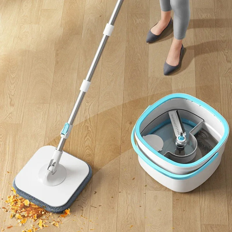 Spinmop Set - SpinClean - Handsfree Uitwringen - Efficiënt Schoonmaken