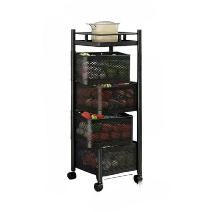 Keuken Organizer - SpaceMax - Draaiend Rek - Roestvrijstaal