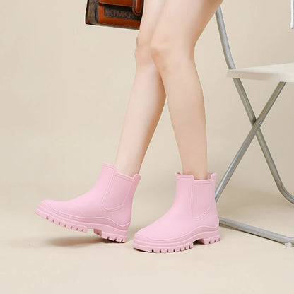 Halfhoge Regenlaarzen - AquaShield - Waterdichte Bescherming - Stijlvol Comfort