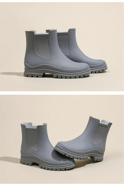 Halfhoge Regenlaarzen - AquaShield - Waterdichte Bescherming - Stijlvol Comfort