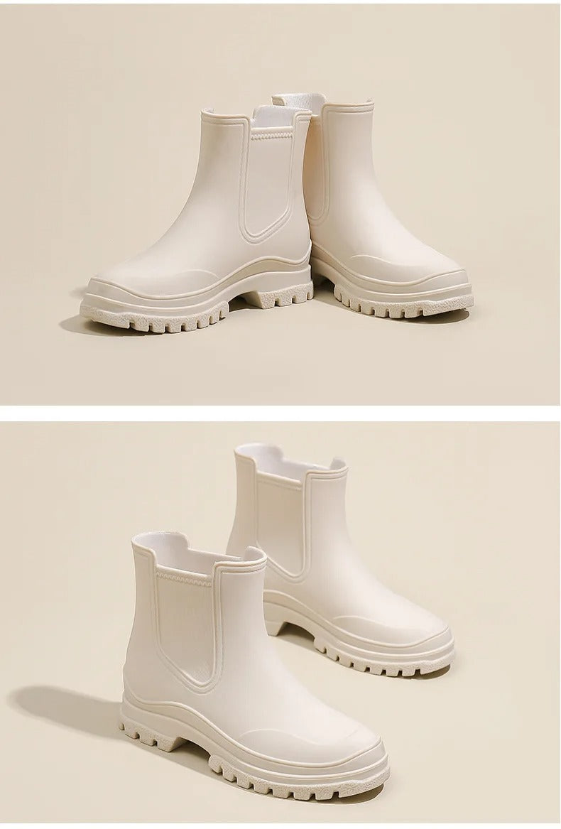 Halfhoge Regenlaarzen - AquaShield - Waterdichte Bescherming - Stijlvol Comfort