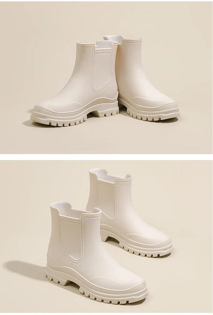 Halfhoge Regenlaarzen - AquaShield - Waterdichte Bescherming - Stijlvol Comfort