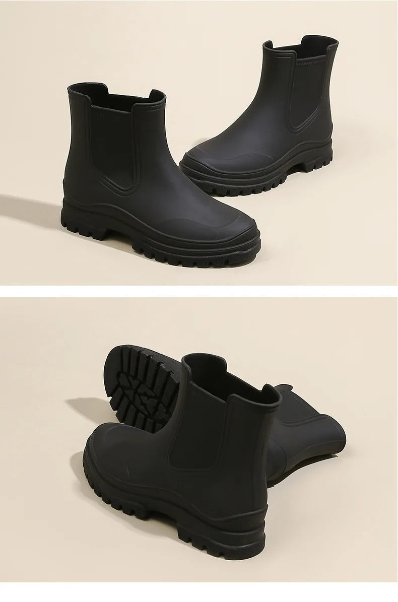 Halfhoge Regenlaarzen - AquaShield - Waterdichte Bescherming - Stijlvol Comfort