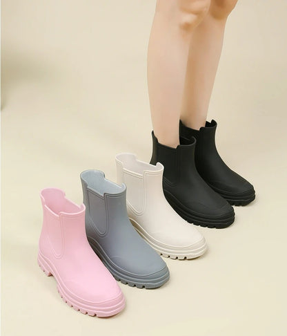 Halfhoge Regenlaarzen - AquaShield - Waterdichte Bescherming - Stijlvol Comfort