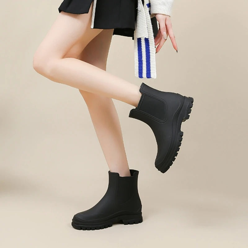 Halfhoge Regenlaarzen - AquaShield - Waterdichte Bescherming - Stijlvol Comfort