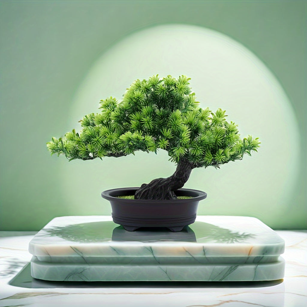 Kunstmatige Bonsai - GreenLeaf - Dennenboom - Decoratieve Plant