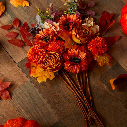 Kunstbloemenboeket - FloralArt - Vintage Design - Elegante Arrangement